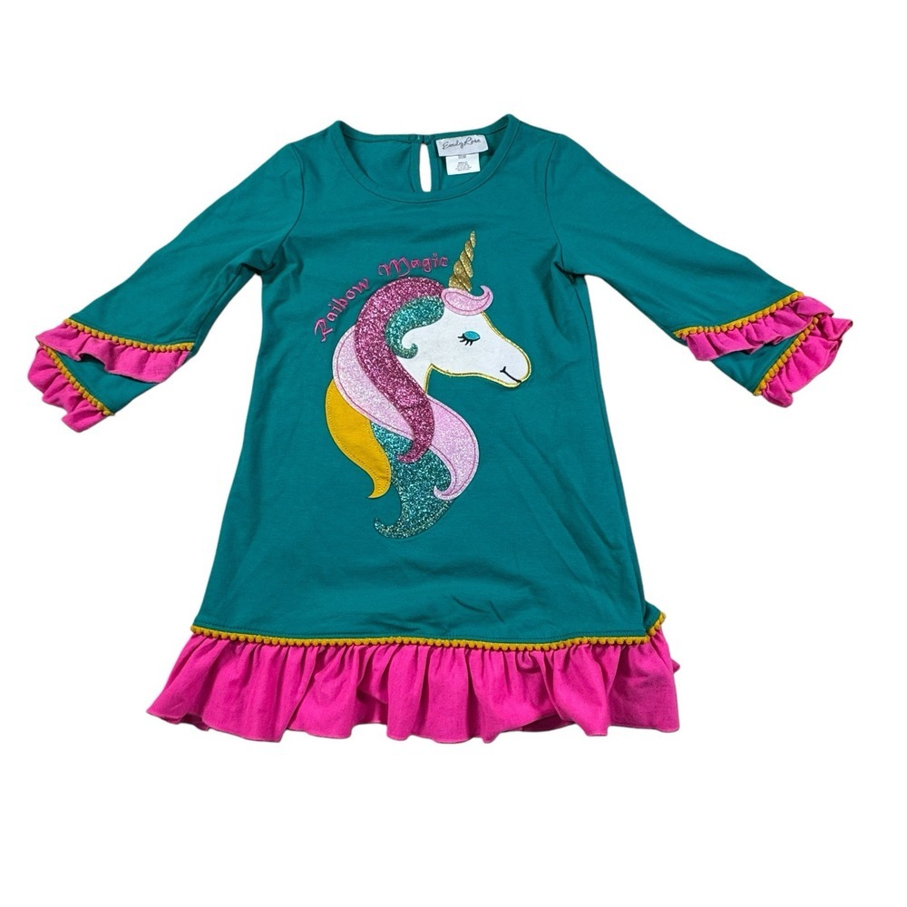 Emily Rose Dress Girls 8 Unicorn Rainbow Magic‎